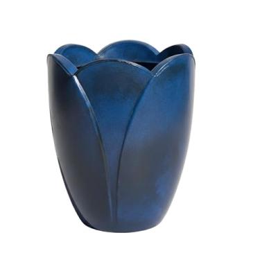 Imagem de Vaso Para Plantas Tulipa Em Design Leve Ideal Para Decoração Jardinagem(Azul,2)