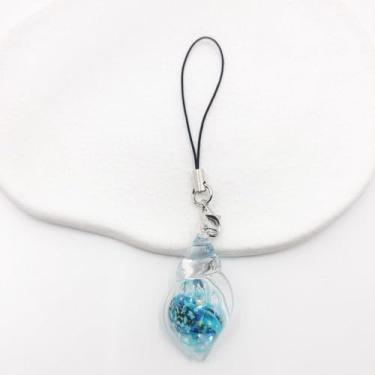 Imagem de Chaveiro com alça móvel, cordão para pendurar, pingente de telefone, moderno, corrente móvel de acrílico (azul celeste)