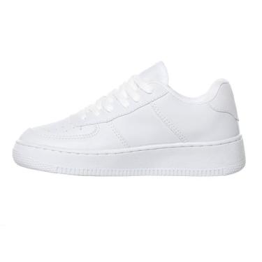 Imagem de Tenis Casual Megstar Forca Masculino Feminino Leve Macio, Branco, 36