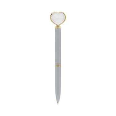 Imagem de Caneta Coração De Diamante MOLIN Cinza, Cinza