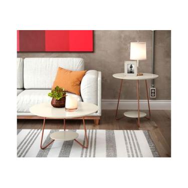 Imagem de Jogo mesa centro / apoio liz off white - EJ