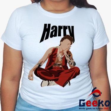 Imagem de Baby Look Harry Styles 100% Algodão - Pop - Geeko, Branco, P
