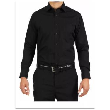 Imagem de Camisa Van Heusen preta formal para homens