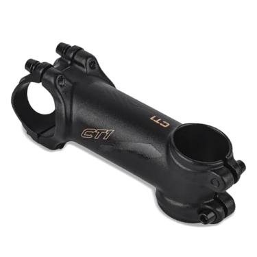 Imagem de CUOFYUNL Haste de bicicleta ajustável de 31,8 mm em liga de alumínio usinada em CNC +7 ° de inclinação para bicicletas de estrada e de montanha para tubos de direção de 28,6 mm e (Ouro)