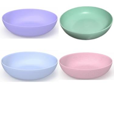 Imagem de Kit 6 Pratos Fundos Resistentes – Ideal para Refeições Domésticas, Jantares e Eventos Casuais (1 prato f/Lav/Verde c/Nuve/Ro)