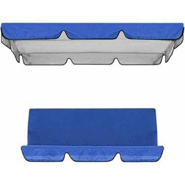 Imagem de Capa de substituição impermeável para balanço de jardim, tipo rede, para cadeiras de pátio - Proteção durável para assento de balanço externo.