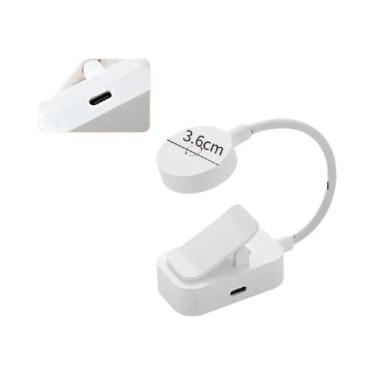Imagem de Lâmpada De Mesa LED Recarregável Com Braço Flexível E Clip, Luz Portát