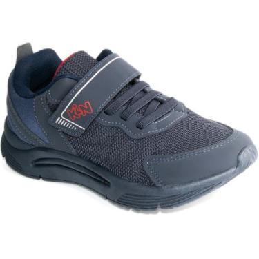 Imagem de Tênis Infantil Klin New Sport Conforto Escola Original, Marinho, Verme