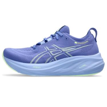 Imagem de ASICS Tênis de corrida feminino Gel-Nimbus 26, Safira/azul claro, 35