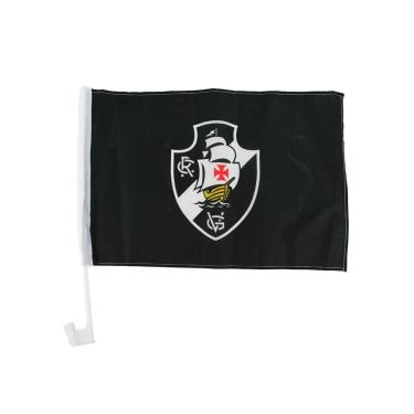 Imagem de Bandeira Haste Plástico Vidro Carro Vasco-Unissex