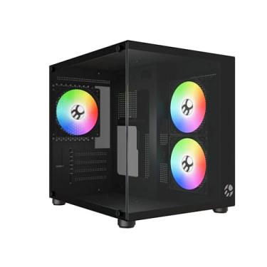 Imagem de Gabinete Gamer BG-064 Pure Pro com 3 Fans RGB 120mm, Vidro Temperado, Mini-ITX e mATX