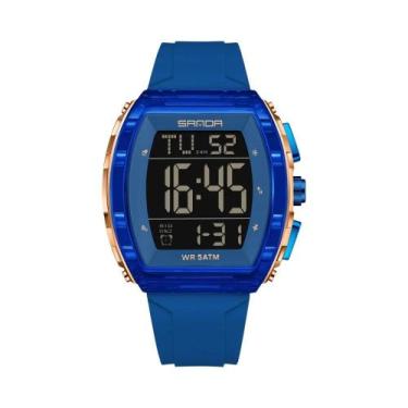 Imagem de Relógio Digital Esportivo Masculino À Prova D'Água De Luxo SANDA 6286 