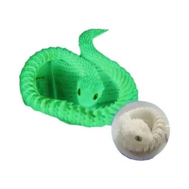 Imagem de Decoração De Viper Impressa Em 3D Com Juntas Móveis Modelo De Animal B