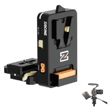 Imagem de ZGCINE VM-VP4 V-Mount Battery Plate with Arca-Swiss Dual Quick Release Plate for Sony FX3, Canon EOS R5/R6/R7/R10, Panasonic LUMIX GH6/S5 II, a7S III/a7 IV and DSLR & Mirrorless Cameras