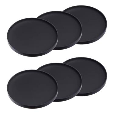 Imagem de Yamazaki Home Porta-copos (conjunto de 6) Silicone | Redondo | Mesa, Preto