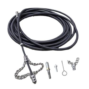 Imagem de Ｂｅｓｇａ Desentupidor de canos flexível para furadeira elétrica, removedor de entupimentos, ideal para banheiro, cozinha e vaso sanitário, 600cm