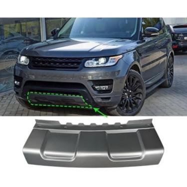 Imagem de Peça de modificação da tampa do reboque do para-choque dianteiro compatível com Range Rover Sport 2014-2022 Tampa do gancho do reboque do para-choque dianteiro acessórios do carro (prata)