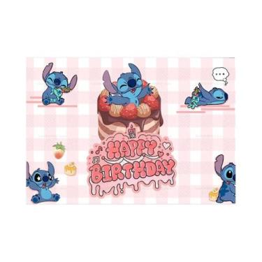 Imagem de Fundo De Festa De Aniversário Infantil Lilo E Stitch, Banner De Decora