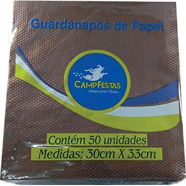 Imagem de Guardanapo De Papel, Campfestas, Marrom, 30x23 cm, Pacote com 50