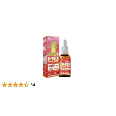 Imagem de B-TRIX Vitamina B12 em gotas sabor Morango Linha Kids Flora Nativa do Brasil-Unissex