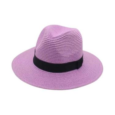 Imagem de Chapéu De Palha Panamá Com Fita Preta Para Homens E Mulheres, Estilo C