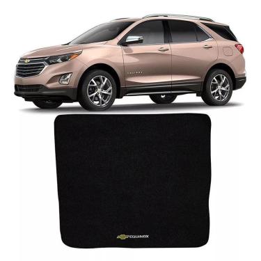 Imagem de Tapete Carpete Preto Mala Equinox Nome Bordado 01 Peça