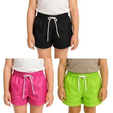 Imagem de Kit 3 Shorts Feminino Infantil Juvenil - Ox Silver, Feminino, 12