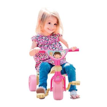 Imagem de Brinquedo Triciclo Tchuco Dolls Meninas Rosa Até 20kg - Samba Toys