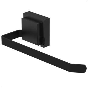 Imagem de Porta Toalha de Rosto Suporte com Ventosa Preto F.Max - Fassin Shop