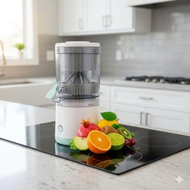 Imagem de Espremedor Portátil USB Suco Laranja Limão Recarregável Bivolt