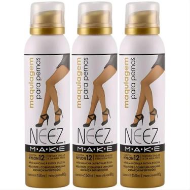 Imagem de Kit 3 Maquiagem P/ Pernas Spray Neez Profissional Esconde Estrias Celu