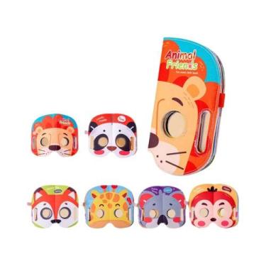 Imagem de Livro De Pano Para Bebês: Máscara De Brinquedo, Personagens De Animais