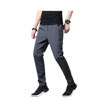 Imagem de Calças Jogger Slim Fit Masculinas Com Cintura Elástica, Clássicas Em A