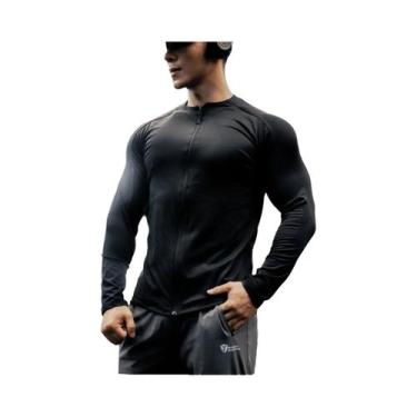 Imagem de Camiseta De Compressão Para Musculação Masculina De Outono E Inverno C