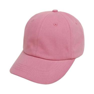 Imagem de Boné De Beisebol Infantil Rosa, Preto, Branco E Cinza, Chapéu De Sol D