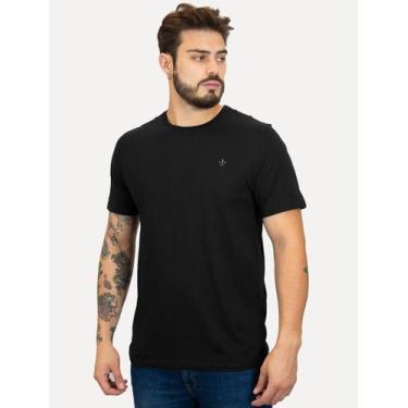Imagem de Camiseta Dudalina Masculina Basic Essential Gray Icon Preta, XXL/GGG
