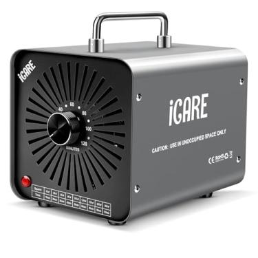 Imagem de Gerador de ozônio, máquina comercial de ozônio de 48.000 mg/h, eliminador de odores de O3 de alta capacidade, eliminador de odores com temporizador de 120 minutos, purificador de ar para casa, animais