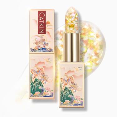 Imagem de CATKIN Bálsamo labial que muda de cor, hidratante labial ultra hidratante com vitamina E, nutritivo para lábios rachados e secos, 3,4 g C22