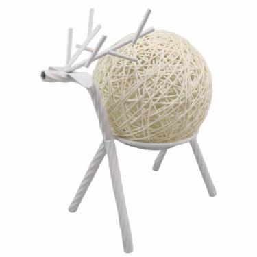 Imagem de Luminaria Abajur Mesa Rena Veado Cervo Decoraçao Natal Quarto Sala Escritorio