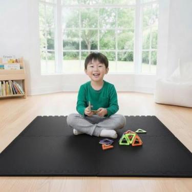 Imagem de KIT 12 Placas Tatame Tapete EVA 50x50cm 10mm Linha Econômica Piso Anti