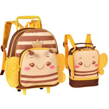 Imagem de Kit Mochila Rodinhas e Lancheira Creche Pets - Clio