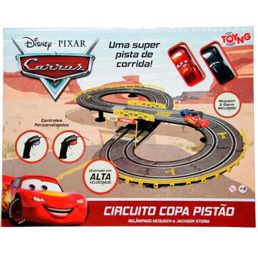 Imagem de Pista de Corrida Mcqueen 2 Carrinhos de Controle Remoto TOYNG