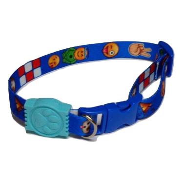 Imagem de Coleira Seda Pac Man Cor Azul Tamanho Único