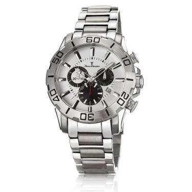 Imagem de Relógio De Pulso Jean Vernier Cronografo Todo Aço Jv01135
