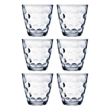 Imagem de Jogo com 6 Copos de Vidro Transparente Bangkok 250ML Água - WELLMIX
