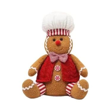 Imagem de Adorável Boneco De Gengibre Telescópico De Natal Com Chapéu De Chef, F
