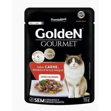 Imagem de Sachê GoldeN Gourmet Carne Gatos Castrados - 70g - Premier