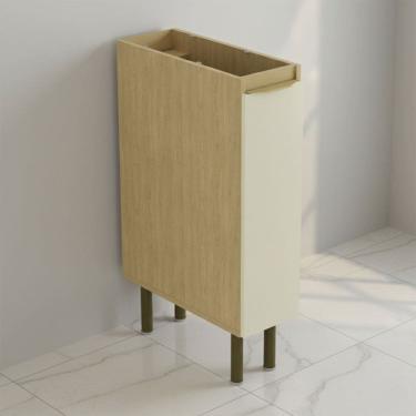 Imagem de Balcão de Cozinha 20 Cm Nanda 1 Porta Natural/Arenas - Tecno Mobili