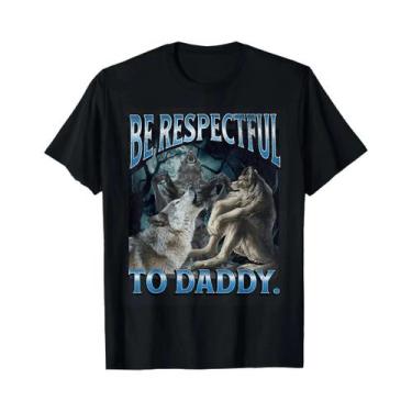 Imagem de Camiseta Feminina Engraçada Alpha Wolf, Camiseta Com Gola Redonda E Ma