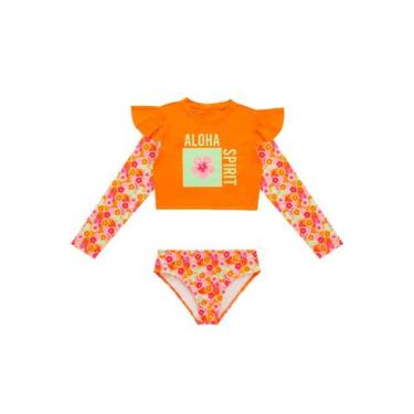 Imagem de Conjunto Praia Pingo de Alegria PG12 Infantil Cropped e Calcinha Polié